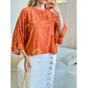 BLUSA CROPPED TATI TERRA COTA