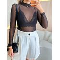 BLUSA MANGA LONGA SEGUNDA PELE PRETO