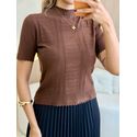 BLUSA TRICOT MELINDA MARROM
