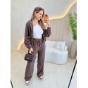 CONJUNTO CALÇA COTELE CAFÉ