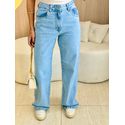 CALÇA JEANS HELENA WIDE LEG JEANS CLARO