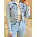 JAQUETA JEANS OLIVIA JEANS CLARO