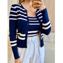 CONJUNTO TRICOT DANUBIA AZUL MARINHO