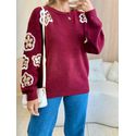 BLUSA TRICOT OLÍVIA MARSALA