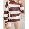 BLUSA MANGA LONGA TRICOT VITÓRIA MARROM