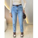 CALÇA MOM CLARA JEANS CLARO