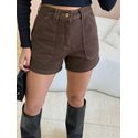 SHORT JEANS MIKA MARROM