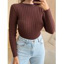 BLUSA CROPPED DRIKA MARROM