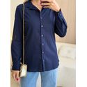 CAMISA MANGA LONGA DANI AZUL MARINHO