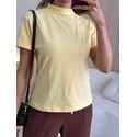 T-SHIRT BÁSICA ALGODÃO AMARELO