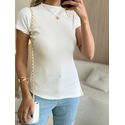 BLUSA ASSIMETRICA CANELADA OFF