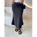 SAIA MIDI ACETINADA PRETO
