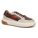  Tenis Casual Masculino Sidney Confort Café Nobuck Areia 