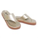 Sandália Papete Chinelo Dedo Birken Feminino Dourada