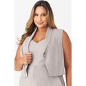 Colete MySize com Cropped com Abotoamento Feminino - Flash