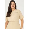 Blusa com Detalhe Entremeio - Garden | MySize 