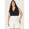 Short Alfaiataria com Pesponto Cós - Garden | MySize 