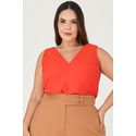 Blusa Regata com Gola V - MySize Ícones 
