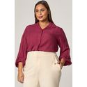 Blusa Camisa com Detalhes Pregas - MySize Mirror 