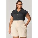 Regata com Detalhe Botão Pino - MySize Mirror