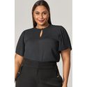 Blusa com Manga Plissada - MySize Mirror 