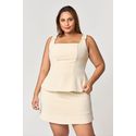 Blusa Alongada com Detalhe Botão MySize - Reflect Inverno 25
