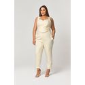 Calça Alfaiataria Botões Fenda Carrot MySize - Reflect Inverno 25
