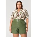 Shorts Couro Ecológico MySize - Reflect Inverno 25