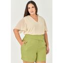 Short com Detalhe Cós Ponta - MySize - Sentir