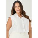 Blusa com Detalhe de Pregas na Manga - MySize - Sentir