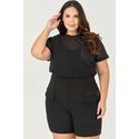 Short Alfaiataria com Detalhe Zíper - MySize - Sentir 