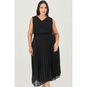 Saia Midi Plissada - MySize - Sentir