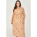 Vestido Midi Estampado - MySize - Sentir
