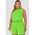 Semi Blusa com Detalhe Botões - MySize - Trópicos 