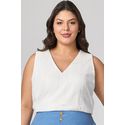 Regata com Detalhe Ombro Trançado MySize - Verano