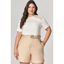 Short Alfaiataria com Detalhe Fivela MySize - Verano