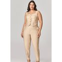 Calça Alfaiataria Detalhe Fivela Sol MySize - Verano
