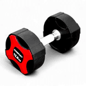 Kit Dumbbell P.U com Pegada em Aço Revestido com Cromo Recartilhado 12,5 Kg à 30 Kg - Consport com Suporte