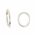 ARGOLA OVAL FIO QUADRADO P - New prata e cia