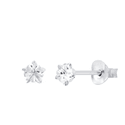 BRINCO ZIRCONIA ESTRELA 8MM - New prata e cia