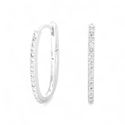 ARGOLA CLICK OVAL CRAVEJADA G - New prata e cia