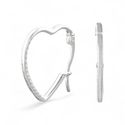 ARGOLA CORACAO TRABALHADA ZIRCONIA - New prata e cia