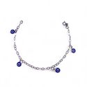 PULSEIRA 4 OLHO GREGO PENDURADO PRATA 925 - New prata e cia