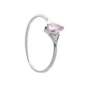 ANEL SOLITARIO ZIRCONIA NAVETE ROSA PRATA 925 - New prata e cia