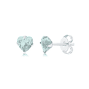 BRINCO ZIRCONIA CORACAO VERDE-AGUA 6MM - New prata e cia