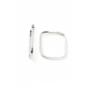 ARGOLA QUADRADA FIO QUADRADO G - New prata e cia