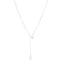 GRAVATINHA PRATA 925 TRIANGULO 70CM - New prata e cia