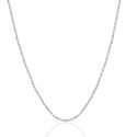 CORRENTE PRATA 925 MINI BOLINHA DIAMANTADA 40CM - New prata e cia