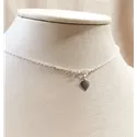 CHOCKER PRATA 925 CORACAO VAZADO CORACAO PENDURADO - New prata e cia