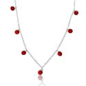 CHOCKER PRATA 925 VERMELHA 8 PEDRAS - New prata e cia